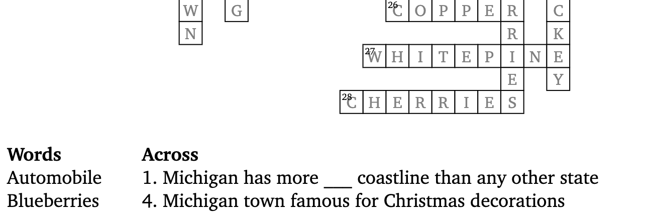 Crossword